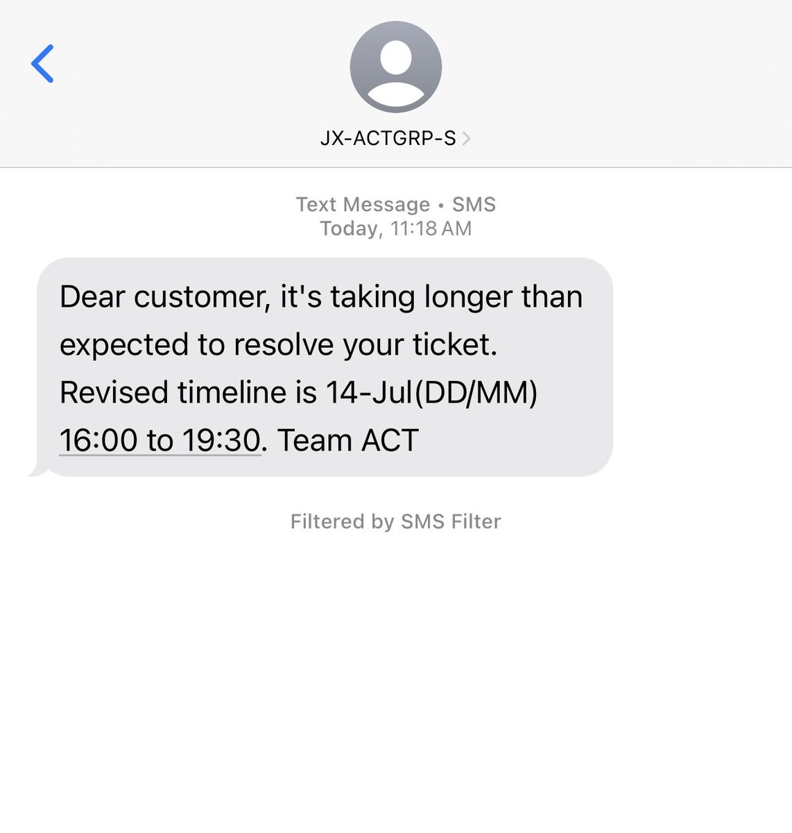 Krishna_Ludhani's tweet photo. The customer service at ⁦@ACTFibernet⁩ is an absolute joke.
It’s been 3 days since I raised my complaint, and there’s still no resolution.
They keep pushing the timeline every single day without offering any real solution. https://t.co/U2B4lKZTTt