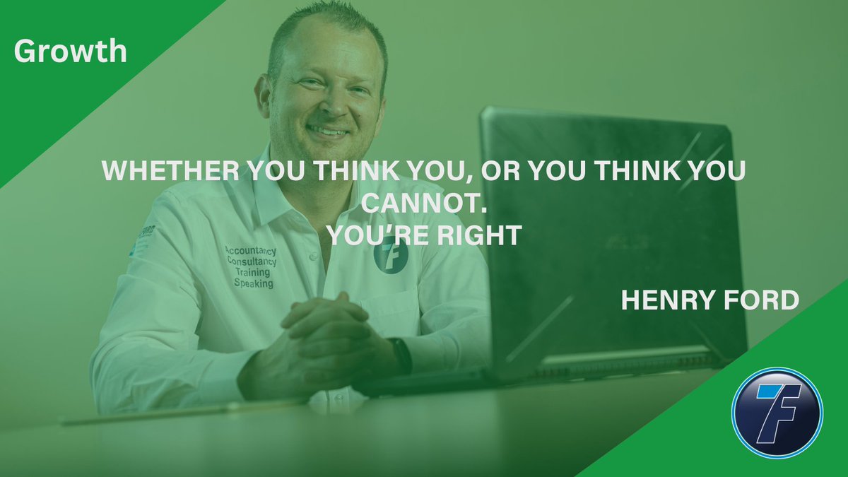 Monday Motivation.

"Whether you think you can, or you think you cannot. You're right"

Henry Ford

 #Accountancy #Bookkeeping #Payroll #FD #FinancialDirector #TeamCFAcc