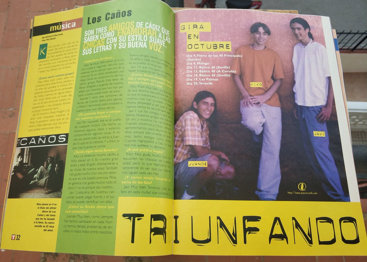 chapicehegin's tweet image. Con su correspondiente reportaje en la revista Mega Top