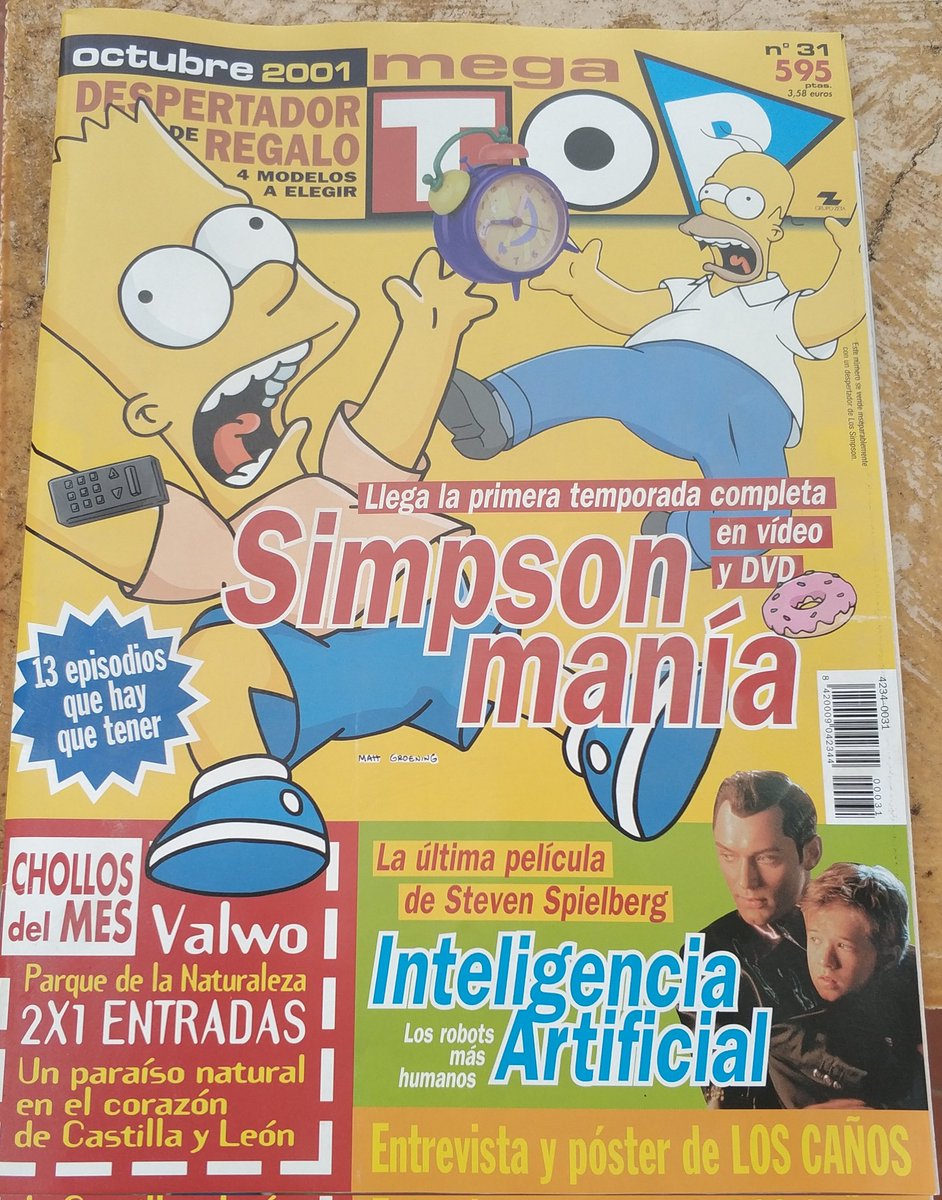 chapicehegin's tweet image. Con su correspondiente reportaje en la revista Mega Top