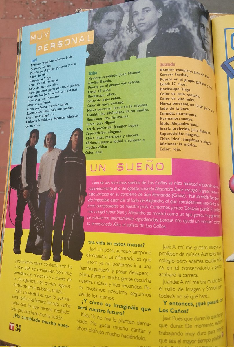 chapicehegin's tweet image. Con su correspondiente reportaje en la revista Mega Top