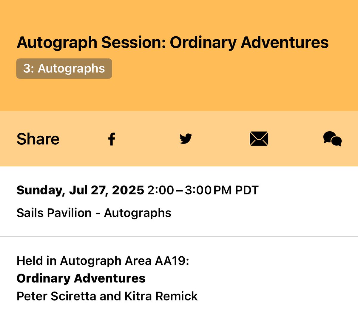 Cool news! I’ll be on a panel at San Diego Comic Con (!!!) and <a href="/kitra/">Kitra Remick</a> and I will be doing a meet and greet after in the Sails Pavilion! Here’s all the info!