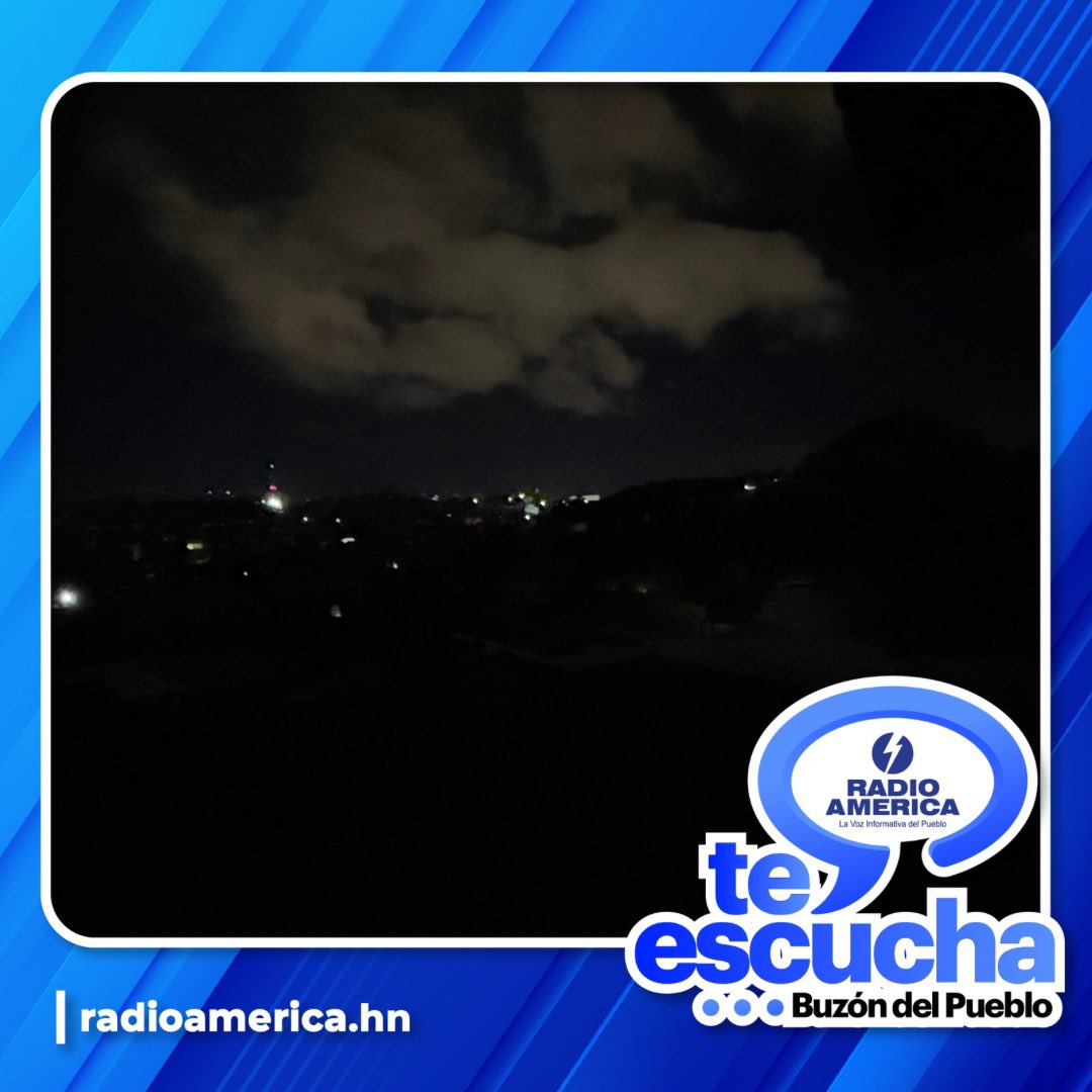 📩BUZÓN DEL PUEBLO | RADIO AMÉRICA TE ESCUCHA | ¡A sacar las velas! Alrededor de 4 horas sin energía eléctrica reportan vecinos de las colonias La Joya, Residencial Plaza, Los Llanos, Navoo, Santa Isabel, Las Palmas y un sector de la Kennedy. 

Denuncie o comparta los