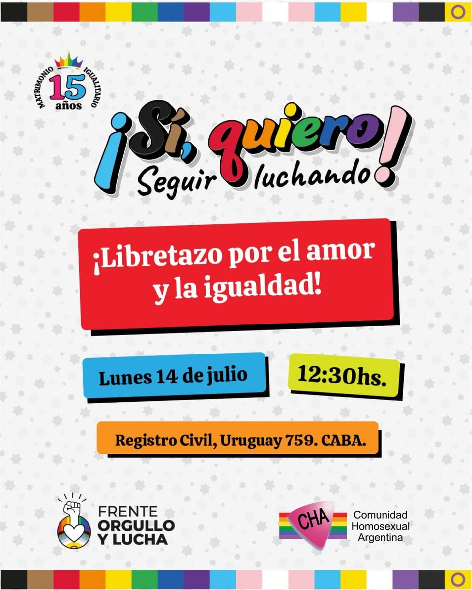 #15AñosMatrimonioIgualitario