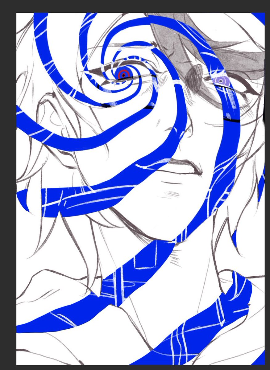 acomem07's tweet image. #hndr_FA ＃ハンドラ美術部 
🌀🌙
