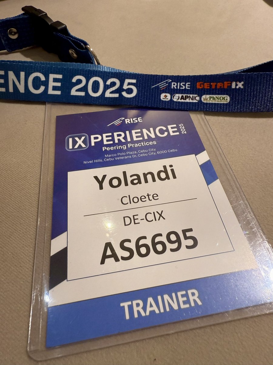 RobinsonYolandi's tweet photo. We’re gearing up to kick off the IX Experience Workshop in vibrant Cebu!
Ready for a week packed with learning, sharing insights, and building connections!
Thank you to RISE Internet, #GetaFIX, @apnic , @DECIX and #PhNOG for this amazing collaboration 💪🏼
#IXExperience https://t.co/8DDqsA4uKF