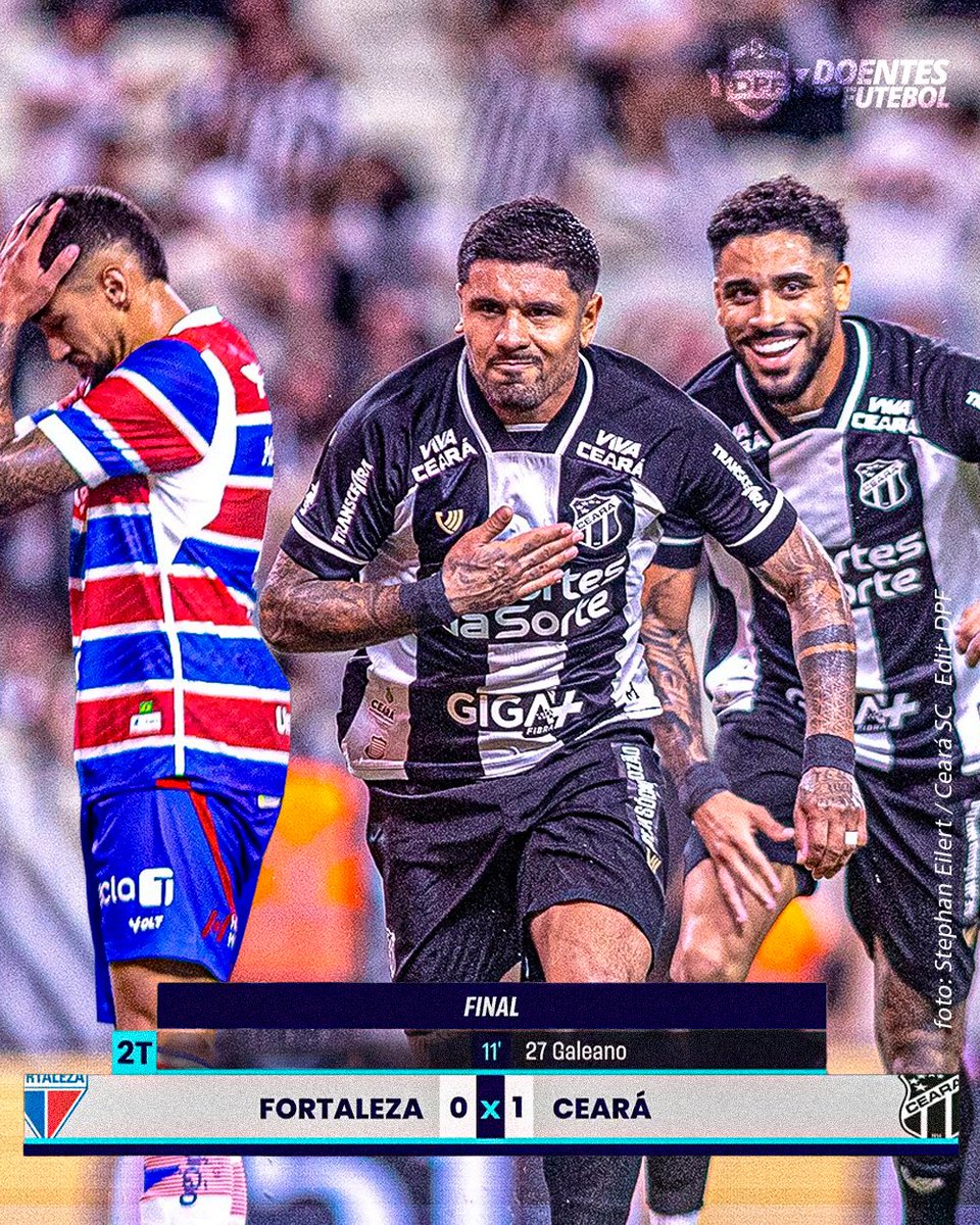 No clássico do Castelão, DEU VOZÃO!

O Ceará vence mais uma e afunda o rival na crise da zona de rebaixamento.

Vozão agora é o nono do Brasileirão.

Vojvoda vive pressão!