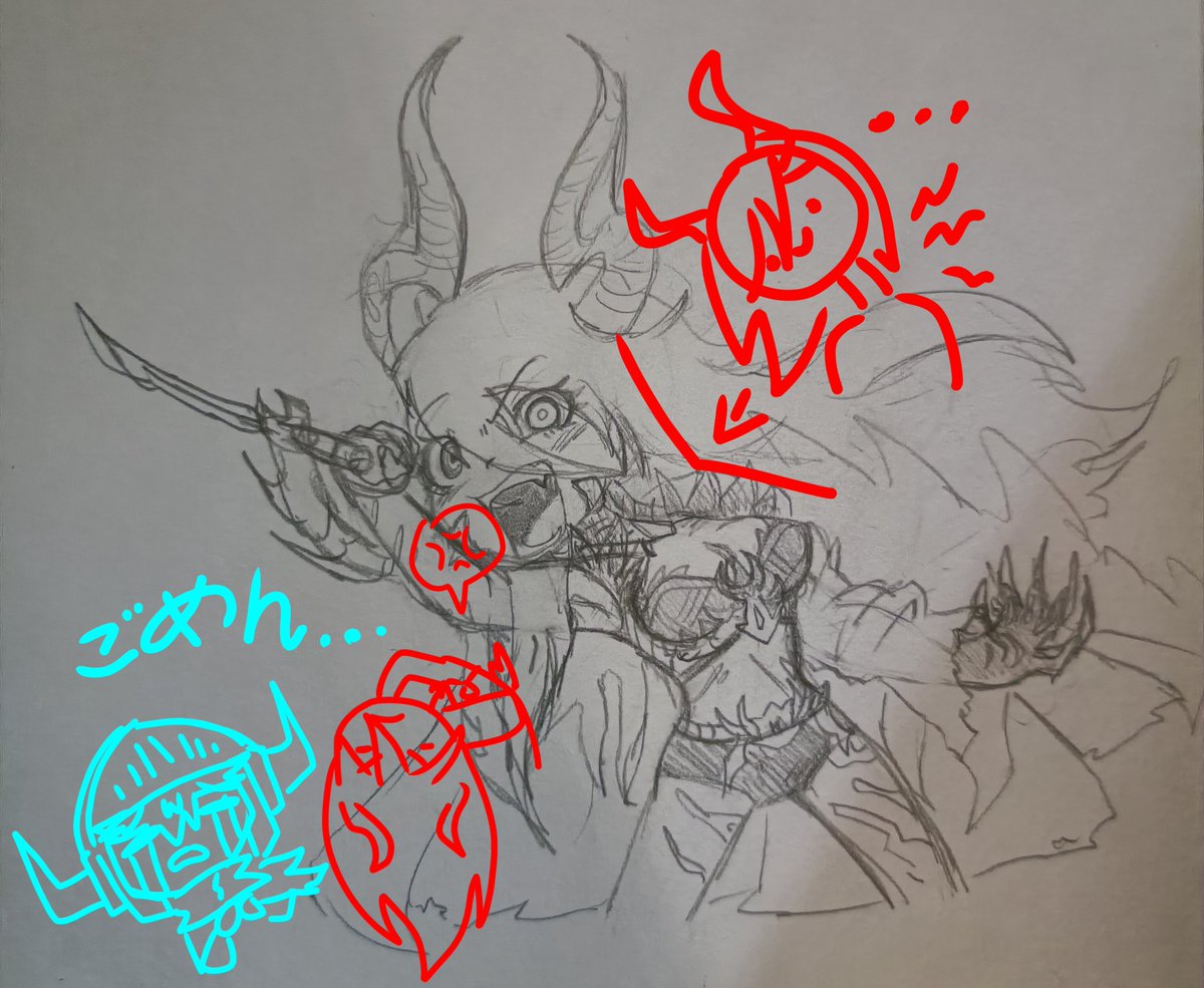 _GIRA8's tweet image. 私はこのデッサンのために描いたこのスケッチが大嫌いだった...

(やっぱり嫌だ)