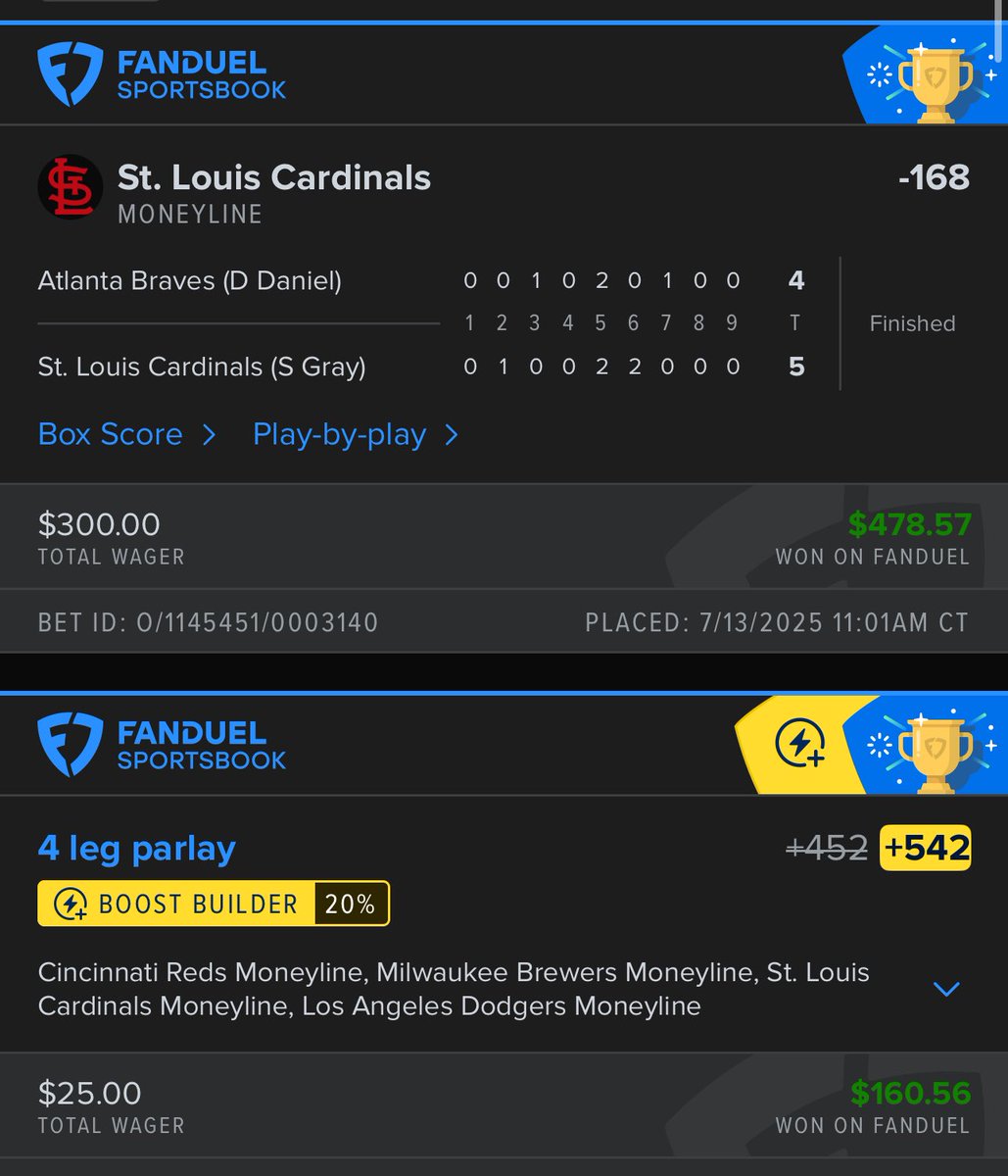 TrolledbyWaddle's tweet image. Double Rain delay made the game suck ass but it was profitable 🤷🏻♂️
Robbed of Sonny gray full game