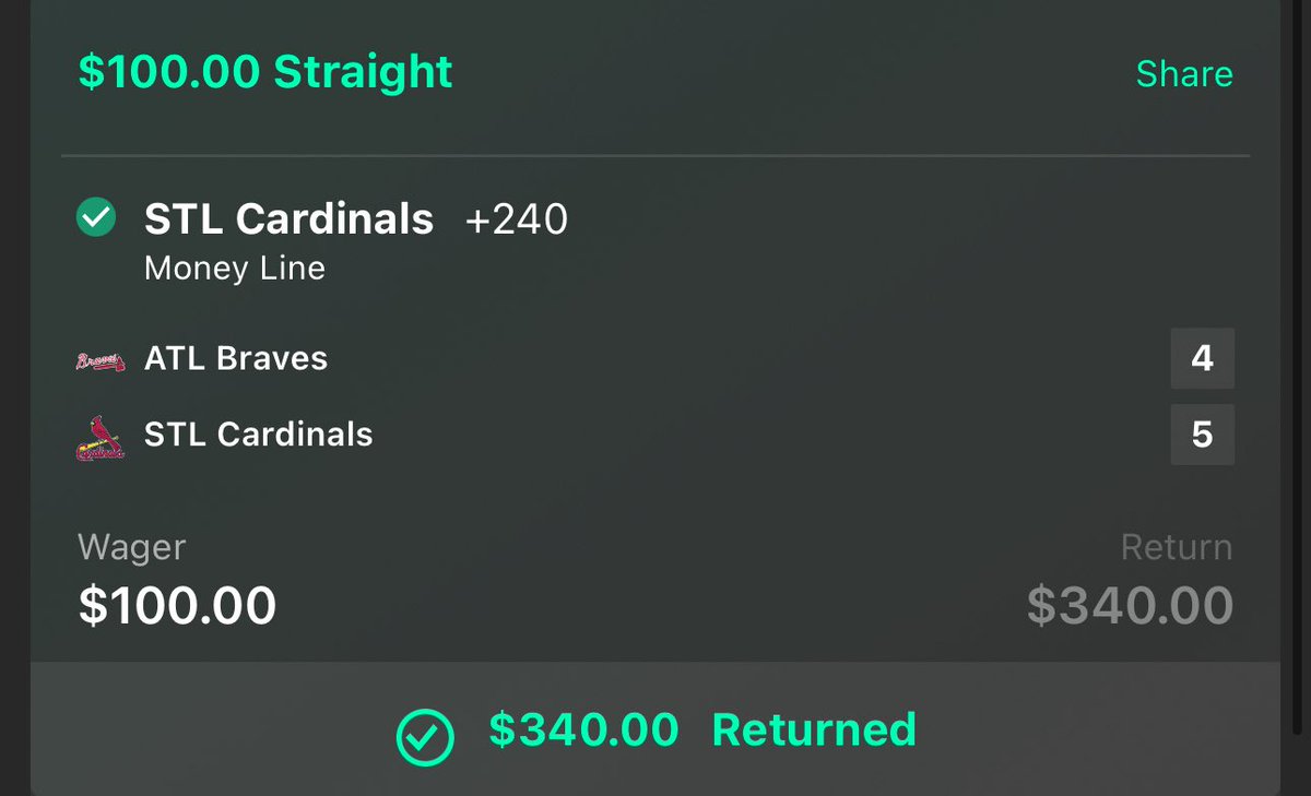 TrolledbyWaddle's tweet image. Double Rain delay made the game suck ass but it was profitable 🤷🏻♂️
Robbed of Sonny gray full game