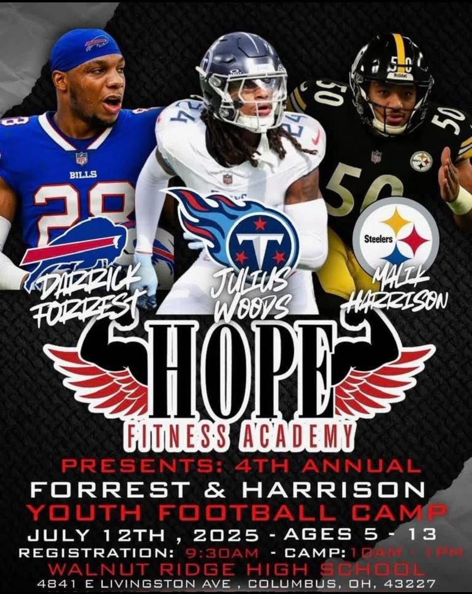 Dnice_twotimes's tweet image. ME AND MY BOYS WORKING THE FIELD AT THE 4the Annual HOPE FITNESS FOOTBALL CAMP 🏉 614BOYS WALNUT RIDGE ALUMNI AND NFL PLAYERS GIVING BACK YEAR 4🙏🏿 300 kids in attendance at the @_Dfoe5 @Leek_39 @juliuswoods #HOPEFITNES