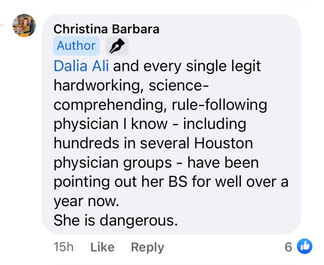 My troubles began in March 2020 when I dared to use a saliva test to test for Covid instead of sticking a swab up everyone’s nose.  Dr Christina Propst (going by “Barbara”here) had a target on my back from the beginning.
