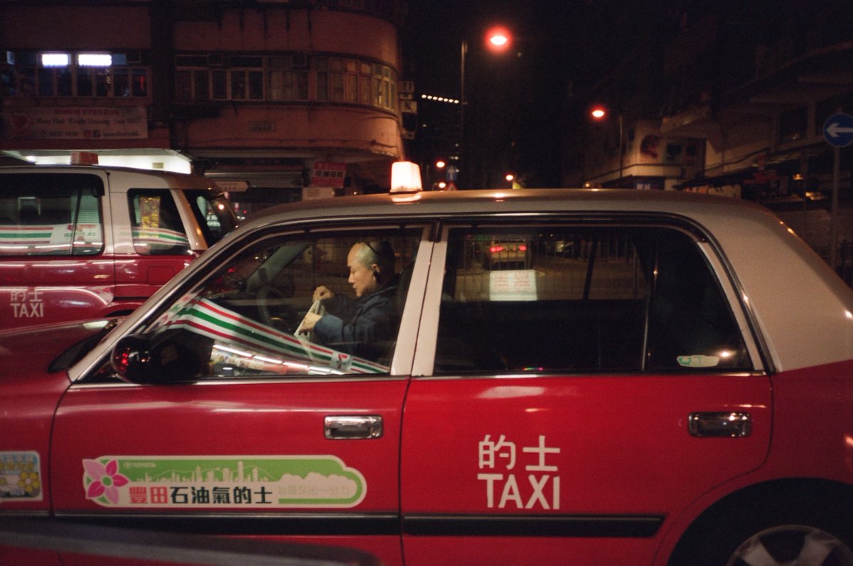 the iconic red taxis line the streets of hong kong, and are very much apart of the visual language of the city. captured this during my trip there last year

'late night shift' has been collected by <a href="/danielkoeth/">DK</a> 🫶