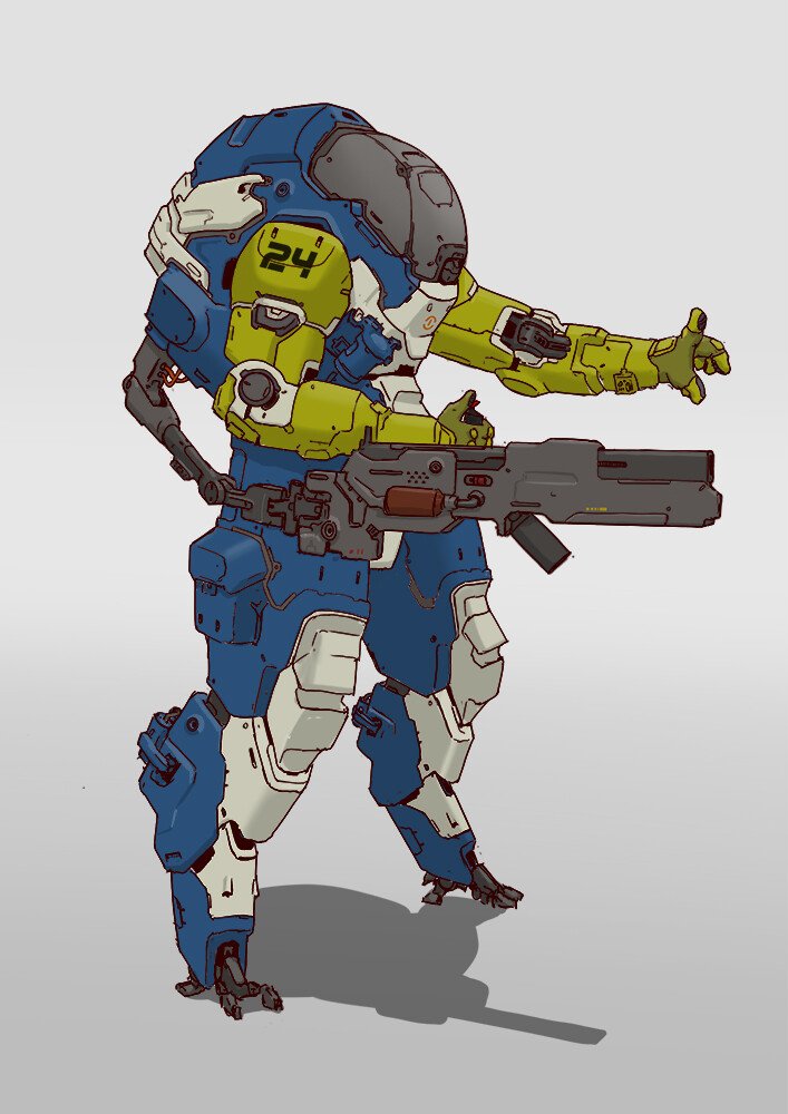 mech by erik halsey
artstation.com/ehalsey