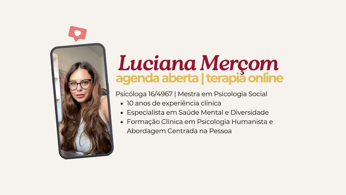 psicolut's tweet image. Você tem pensado em fazer terapia, mas ainda não deu o primeiro passo?
Talvez esse seja o sinal que você estava esperando. 💛
📌 Terapia online | Abordagem Humanista | 10 anos de experiência
Minha agenda está aberta — me chama pra saber mais!