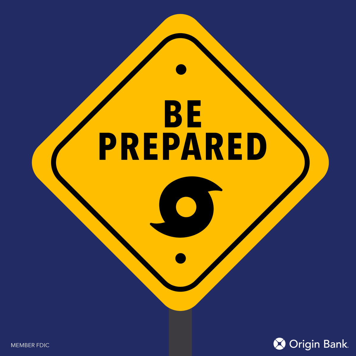 Origin Bank (@originbank) on Twitter photo If your hurricane prep list doesn’t include your finances... it should. ⚡
We've got tips for safeguarding your money (and your peace of mind) in case a storm rolls in this hurricane season. Check them out here: bit.ly/3BFzFmj If your hurricane prep list doesn’t include your finances... it should. ⚡
We've got tips for safeguarding your money (and your peace of mind) in case a storm rolls in this hurricane season. Check them out here: bit.ly/3BFzFmj