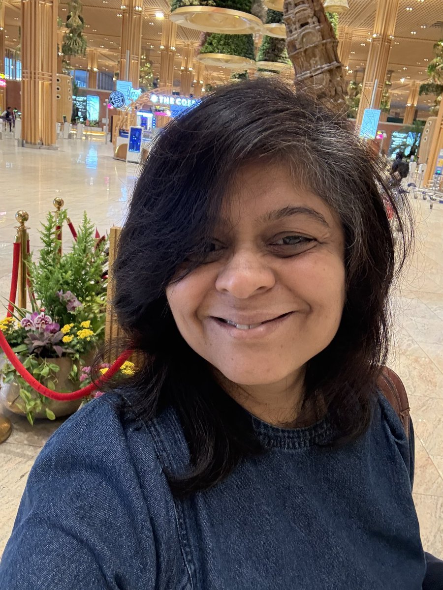 The 5 am face . Heading to Hyderabad third week in a row . And the smile is for my favourable airport .