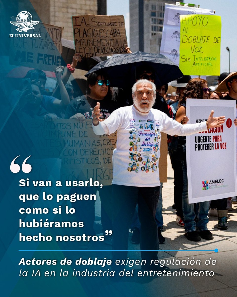 🗣️ Sobre el caso de Pepe Lavat, cuya voz fue replicada sin permiso en un video del INE, actores de doblaje y locutores indicaron que es un síntoma de una desprotección estructural: “Es como si quisieran hacer un atraco digital, sin ley y sin ética”
👉 tinyurl.com/5n8ruepm