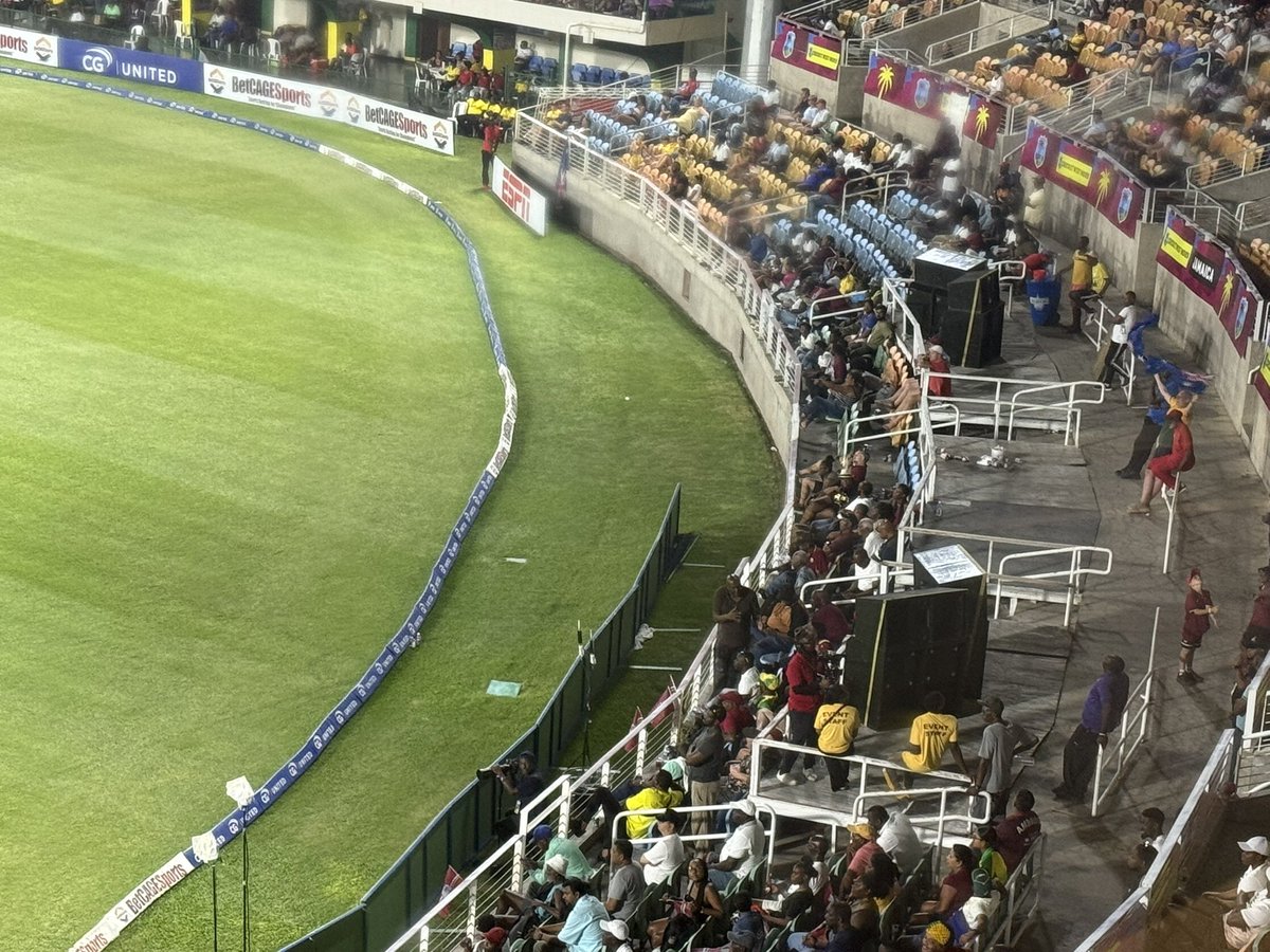 Bharat Sundaresan (@beastieboy07) on Twitter photo They said they’ll come & the Jamaicans have kept their word. Sabina Park has been buzzing this evening courtesy some genuine chin music from Alzarri Joseph. The locals have not sat down for a single second & have been snapping fingers, shouting instructions & waving their hands They said they’ll come & the Jamaicans have kept their word. Sabina Park has been buzzing this evening courtesy some genuine chin music from Alzarri Joseph. The locals have not sat down for a single second & have been snapping fingers, shouting instructions & waving their hands