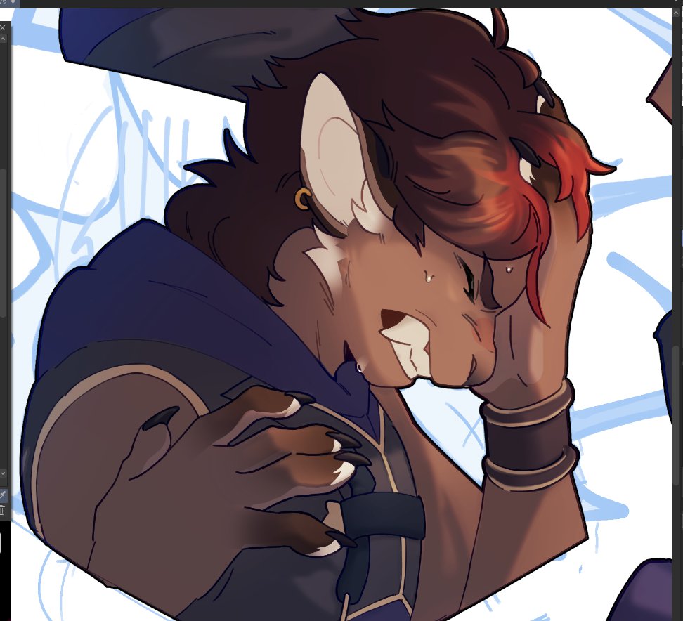 commission wip... i like this mid TF panel hehe