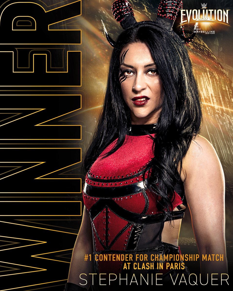 WWE (@wwe) on Twitter photo Congrats, <a href="/Steph_Vaquer/">Stephanie Vaquer</a>!!
Stephanie Vaquer is the No. 1 Contender for a Championship Match at WWE Clash in Paris! 🔥 Congrats, <a href="/Steph_Vaquer/">Stephanie Vaquer</a>!!
Stephanie Vaquer is the No. 1 Contender for a Championship Match at WWE Clash in Paris! 🔥