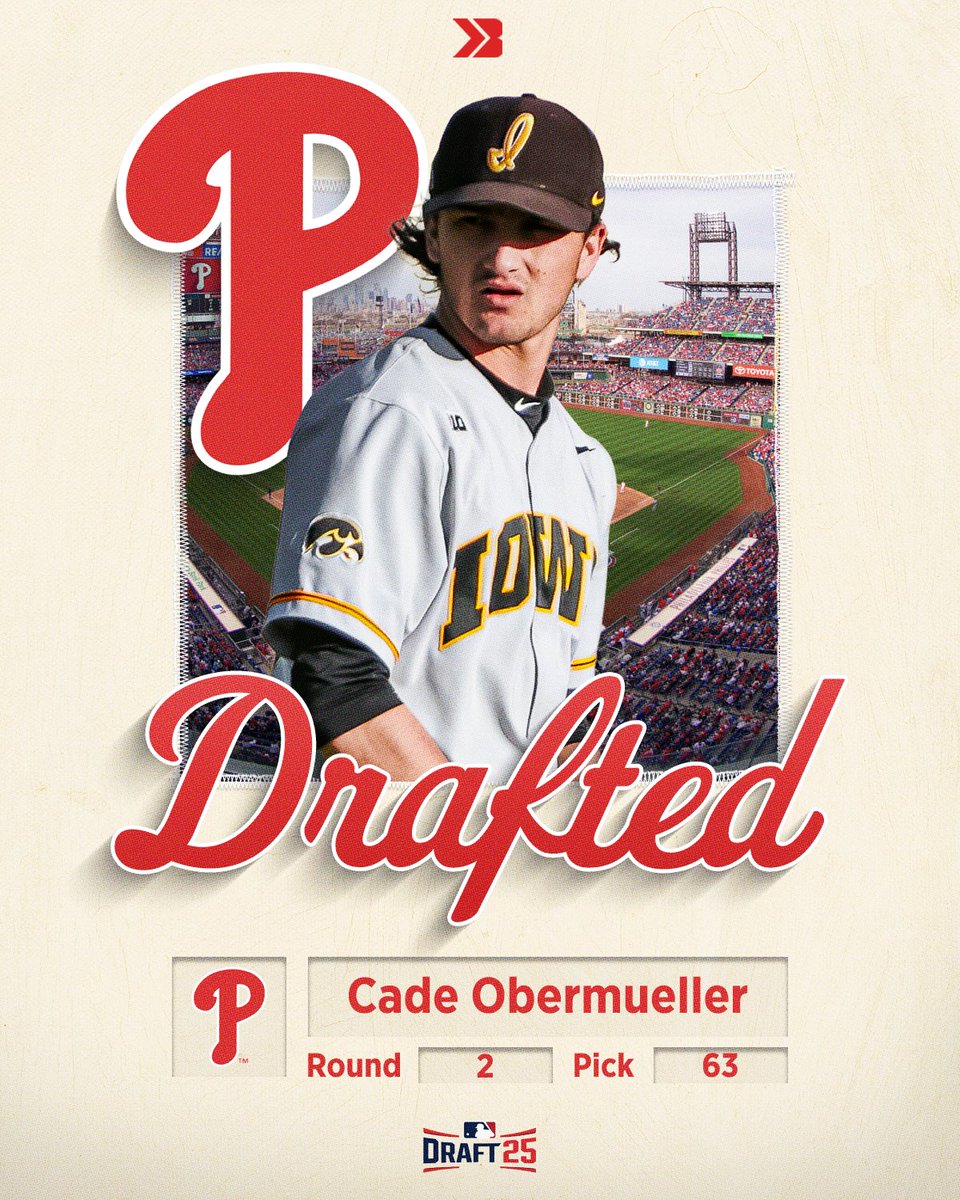 Bound Iowa (@bound_ia) on Twitter photo ๐๐ฅ๐๐๐๐๐ก๐: Iowa City High alum Cade Obermueller has been drafted by the <a href="/Phillies/">Philadelphia Phillies</a>.
Pitched to a 1.11 ERA, 0.89 WHIP, and 103 Ks his senior year for <a href="/ICHSBaseball/">City High Baseball</a>.
#iahsbb ๐๐ฅ๐๐๐๐๐ก๐: Iowa City High alum Cade Obermueller has been drafted by the <a href="/Phillies/">Philadelphia Phillies</a>.
Pitched to a 1.11 ERA, 0.89 WHIP, and 103 Ks his senior year for <a href="/ICHSBaseball/">City High Baseball</a>.
#iahsbb