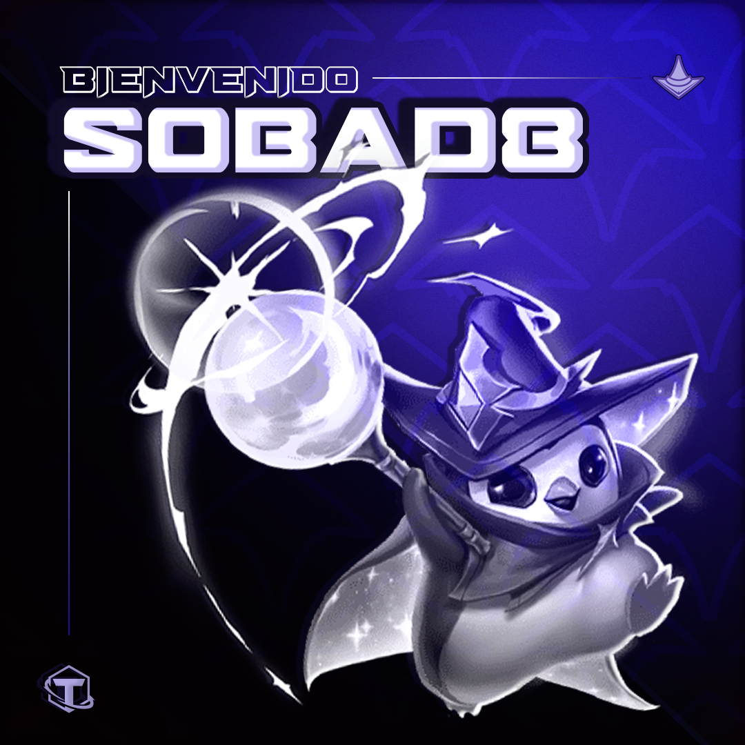 🚶‍♂️ Cada recorrido comienza con un primer paso.
Hoy anunciamos a <a href="/LucianoSorian08/">Sobad8</a>  como nuevo integrante del equipo.
🧠 Un jugador en formación, con potencial, actitud y ganas de crecer en la escena de TFT.
💪 Bienvenido, ¡vamos con todo!
