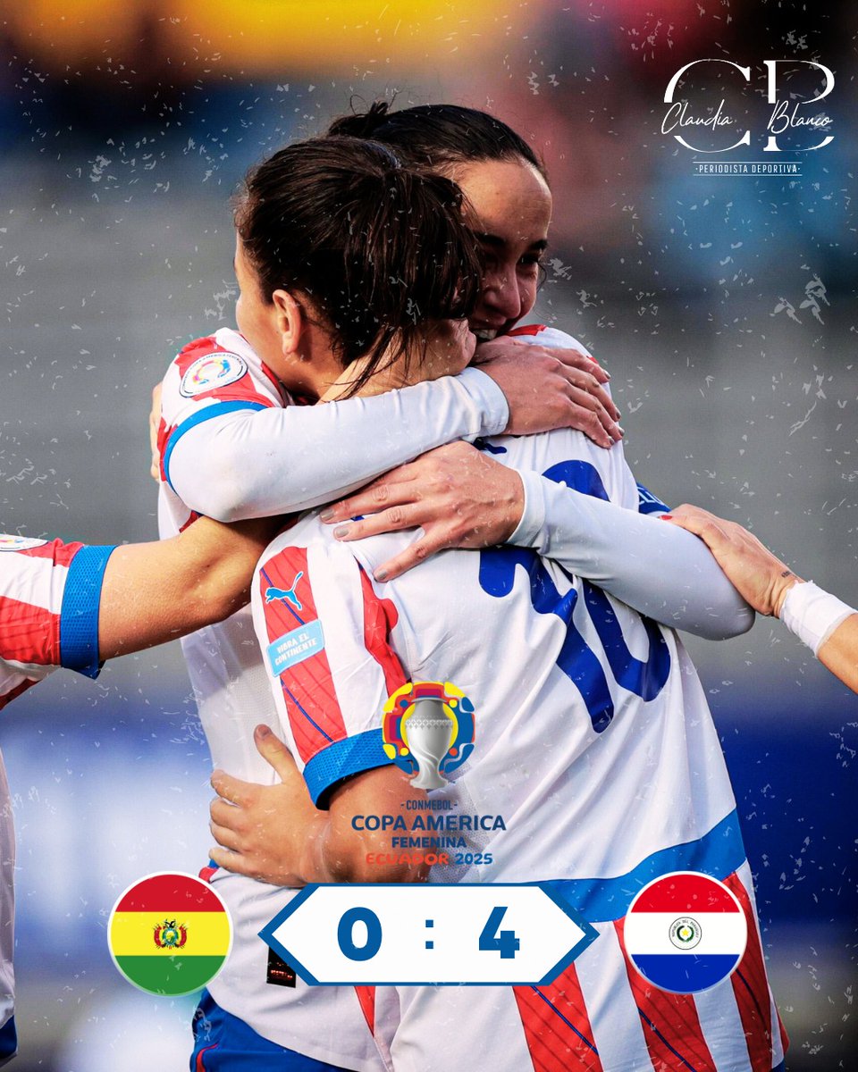 ¡Historia pura!

➡️ Paraguay goleó 4-0 a Bolivia en su estreno en Copa América. 
⚽️ Hat-trick de Claudia Martínez batiendo récord en la historia del certamen, siendo la futbolista más joven en marcar más de dos goles en un partido, con 17 años y 179 días.