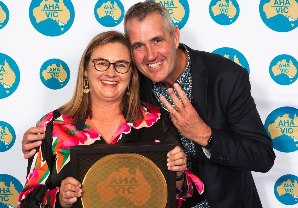 Congrats &amp; welcome to Simon Johnson, the new CEO at Food &amp; Fibre Gippsland. 

Simon &amp; his wife Tania own &amp; operate the Tinamba Hotel.

We're looking forward to working with Simon as part of our team &amp; thank Ben Gebert, Simon's predecessor. Image: tinambahotel.com.au.