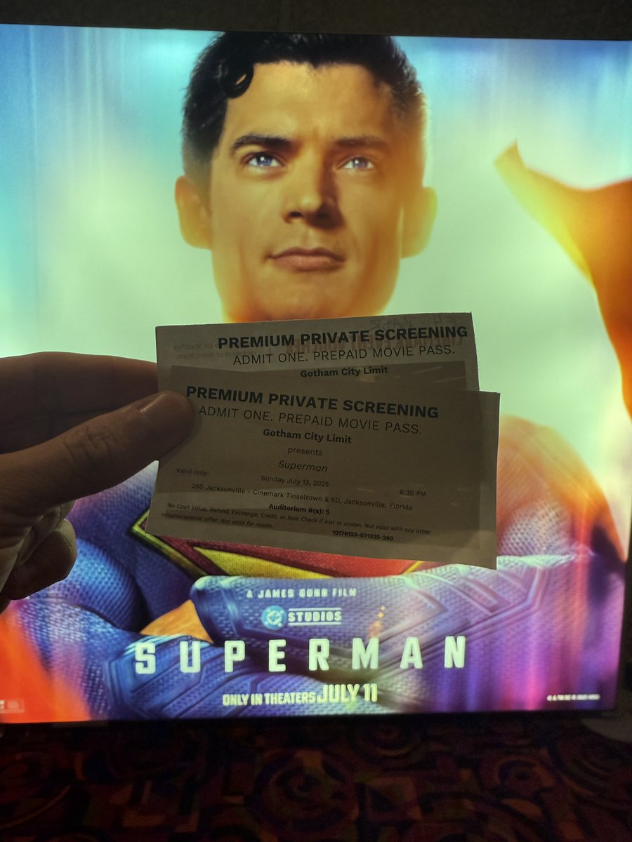 *John Williams’ Superman score intensifies* 
thank you <a href="/GothamCityLimit/">Gotham City Limit</a>