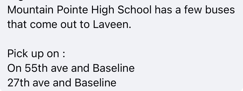 Honest question… Are there any communities outside the South Side/Laveen where kids are being bused out by other districts? I know we have the smartest, toughest and most athletic kids and apparently Tempe Union district knows this as well 🤔 #ChavezMade