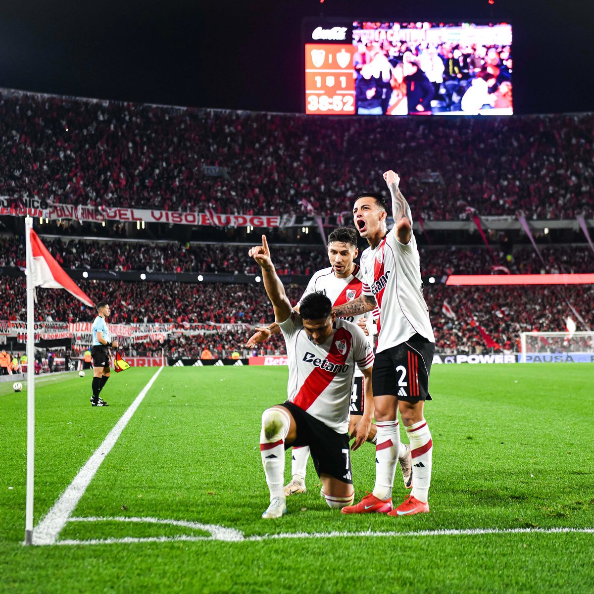 #River venció 3-1 a Platense en el monumental con goles de Colidio, Salas y Borja. El gol del Calamar lo hizo Rolando Martínez.