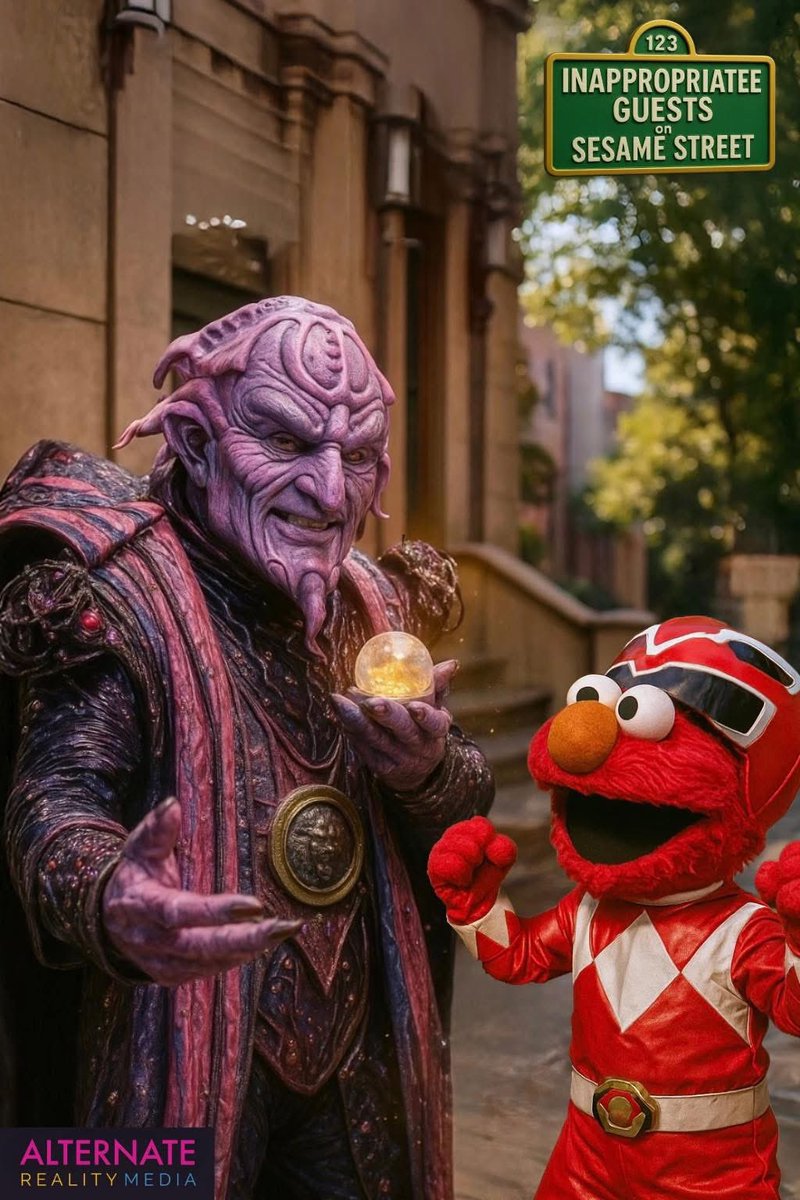 ReviewingGlobe's tweet image. I is for… I’m about to ruin your childhood. 💥
Ivan Ooze has officially slimed his way onto Sesame Street.
#PowerRangers