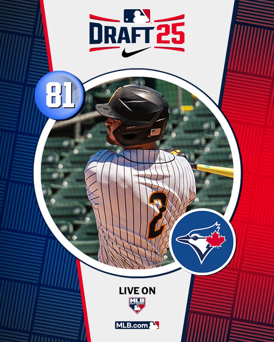 MLB Draft (@mlbdraft) on Twitter photo With their 3rd-round pick (No. 81 overall), the <a href="/BlueJays/">Toronto Blue Jays</a> select <a href="/SouthernMissBSB/">Southern Miss Baseball</a> outfielder Jake Cook, No. 106 on the Top 250 Draft Prospects list.
Watch LIVE: atmlb.com/40jjQvg With their 3rd-round pick (No. 81 overall), the <a href="/BlueJays/">Toronto Blue Jays</a> select <a href="/SouthernMissBSB/">Southern Miss Baseball</a> outfielder Jake Cook, No. 106 on the Top 250 Draft Prospects list.
Watch LIVE: atmlb.com/40jjQvg