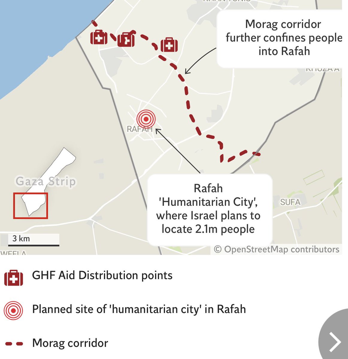 Unfortunately, the world keeps silent..

Israeli officials are speaking explicitly about concentrating Gaza residents in a concentration camp adjacent to Egypt in preparation for forcing them out of Gaza..