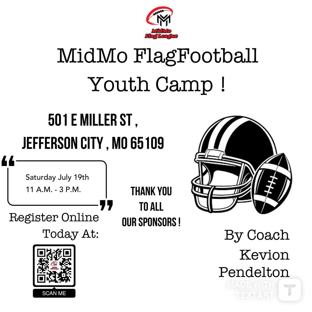 Hey everyone , I’m hosting my own youth camp this weekend ! I would love to have everyone out and support me as i give back to my community ❤️. <a href="/RodKRCG13/">Rod Smith</a> <a href="/JCSchools_/">JC Schools</a>