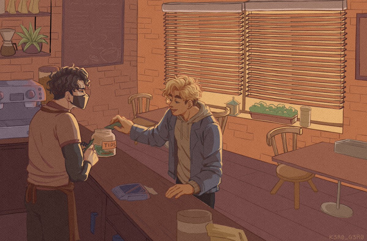 K3R0_G3R0's tweet image. Flirting with the bartender