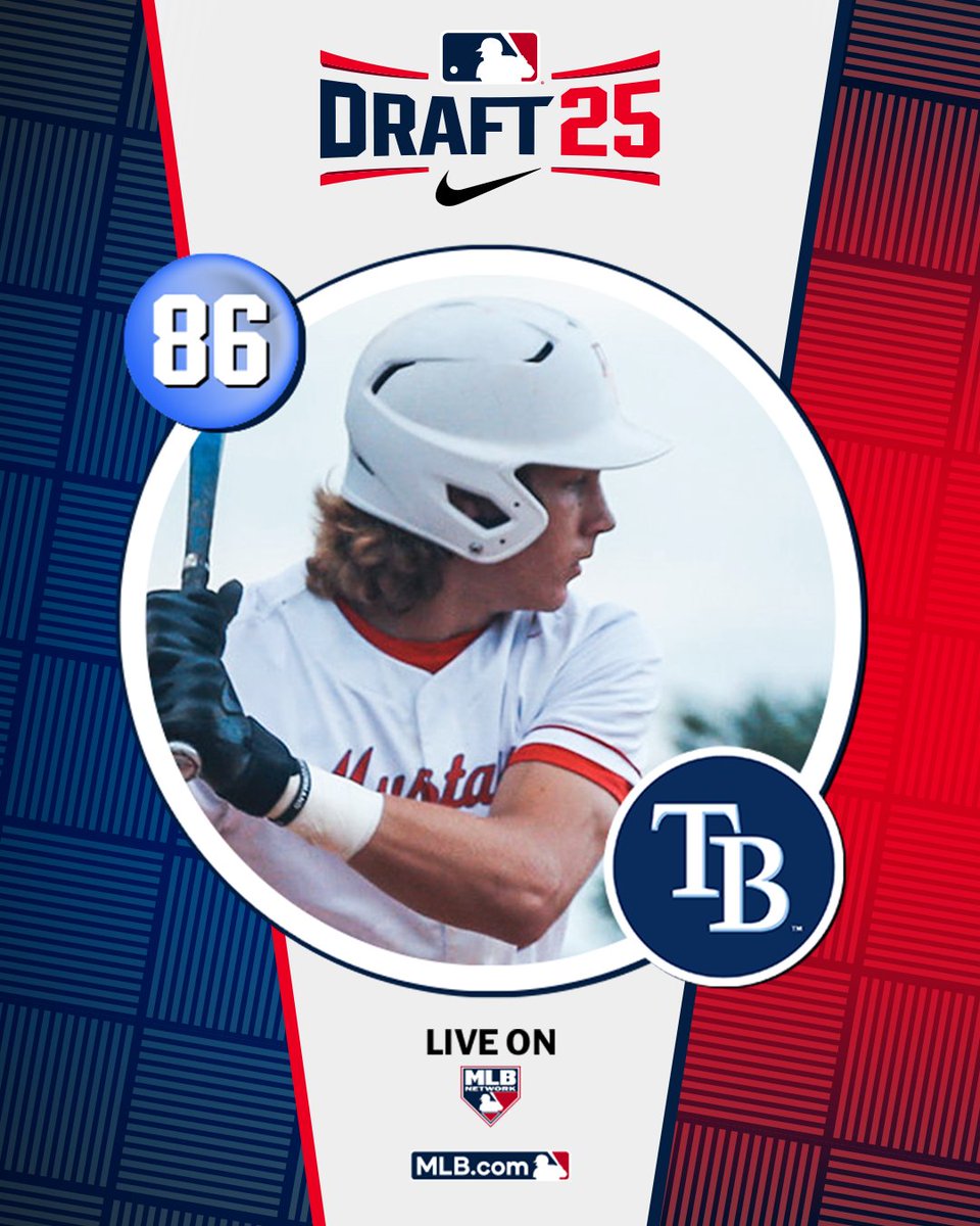 MLB Draft (@mlbdraft) on Twitter photo With their 3rdβround pick (No.β―86 overall), <a href="/RaysBaseball/">Tampa Bay Rays</a> selects Dallas Center-Grimes (IA) catcher Taitn Gray, No. 92 on the Top 250 Draft Prospects list.
Watch LIVE: atmlb.com/40jjQvg With their 3rdβround pick (No.β―86 overall), <a href="/RaysBaseball/">Tampa Bay Rays</a> selects Dallas Center-Grimes (IA) catcher Taitn Gray, No. 92 on the Top 250 Draft Prospects list.
Watch LIVE: atmlb.com/40jjQvg