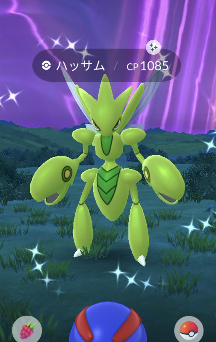 ハッサム光りました✨
#ポケモンGO
#色違い