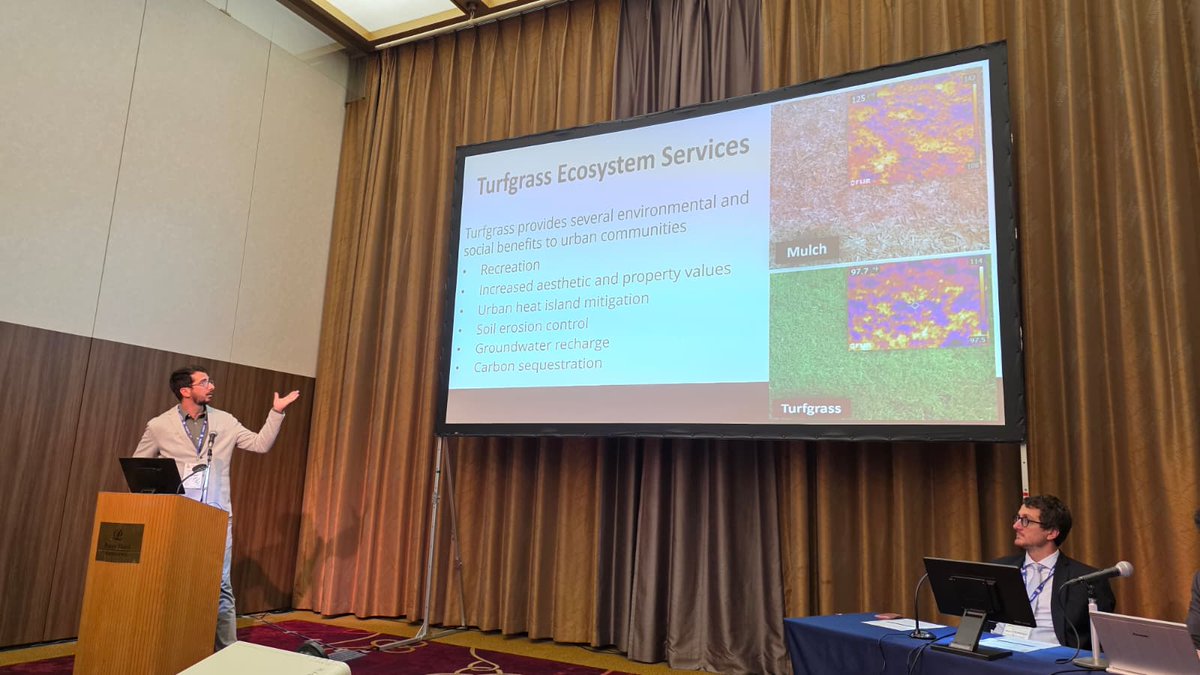 DrAgustingrass's tweet image. Presenting my Ph.D. work &quot;Nitrogen Leaching and Grounwater Recharge of Alternative Lawn Conversions&quot; at the ITRC Karuizawa, Japan @AggieTurf @txextension @AgriLifeDallas