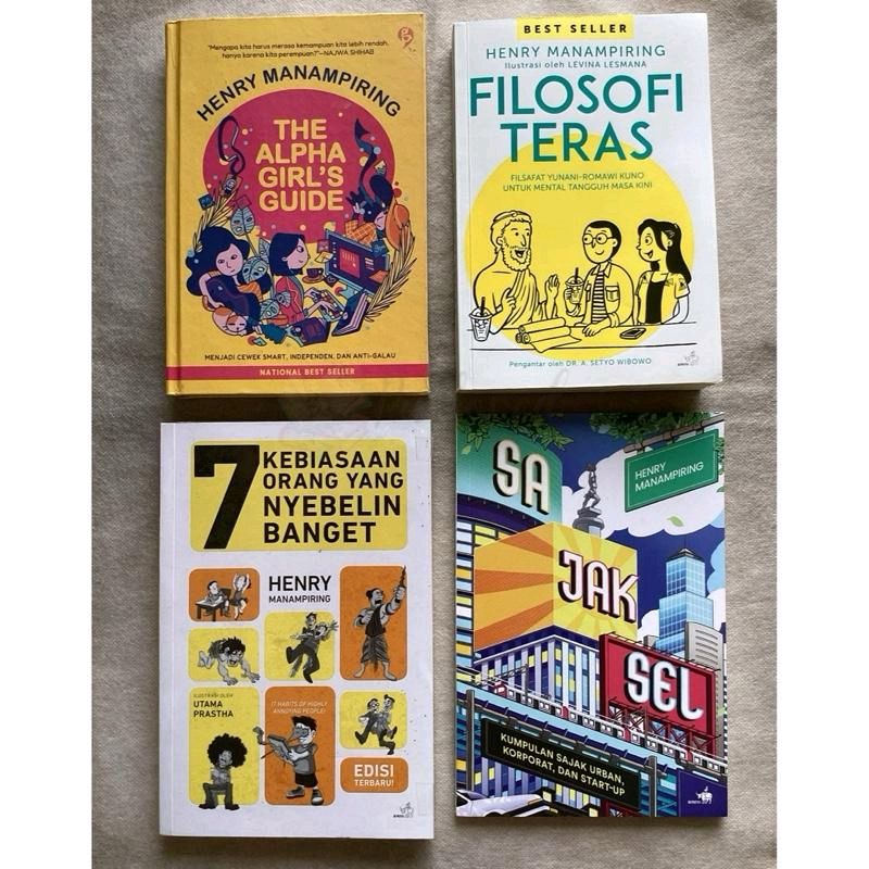 Purloved's tweet photo. WTS buku preloved Self Improvement 
Henry Manampiring

The Alpha Girl's Guide 55k
Filosofi Teras 55k
7 Kebiasaan Yang Nyebelin Banget 50k 
Sajaksel 50k
https://t.co/QaImPvrGas

📍 dom Bekasi
Kondisi buku di link dan deskripsi produk, untuk detailnya DM saja^ https://t.co/XDJN8ehBhb