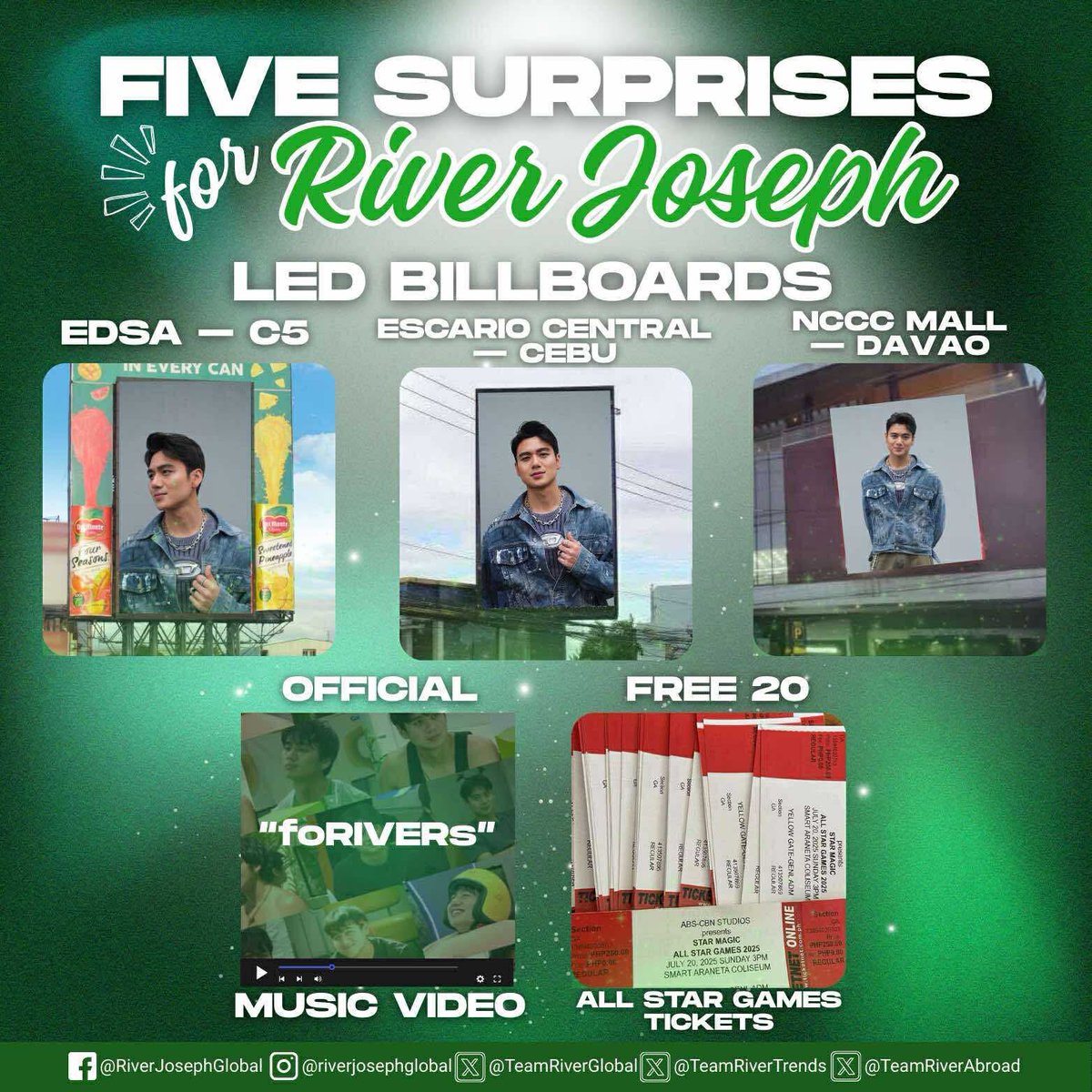TeamRiverTrends's tweet photo. And Last our 5TH BOX SURPRISE:
And dahil tuloy-tuloy ang blessings  we’re giving away 20 FREE TICKETS for the All Star Game this July 20, 2025! 🏀

Yes, tama ang rinig niyo! LIBRE! Salamat sa ating generous sponsor, 20 lucky foRIVERs ang makakapanood at makakasigaw ng GO RIVER! https://t.co/Adg5lQcoM5