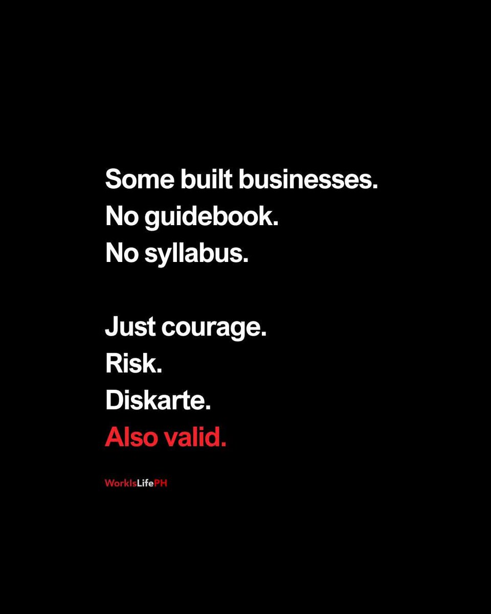 MjkVillareal's tweet photo. No path is easy. All deserve respect. What works for one may not work for another. Let’s honor everyone’s choice to find what’s best for them.
Here are gentle reminders on why we should respect every path, dream, and choice in life .
© #WorkisLifePh https://t.co/Pz3o96lMhP