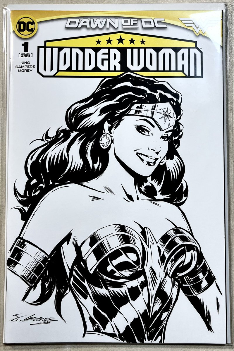 joshgeorgeart's tweet image. Just finished this piece. #WonderWoman #sketchcover #dccomics #Superman