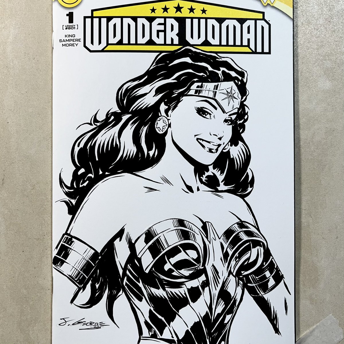 joshgeorgeart's tweet image. Just finished this piece. #WonderWoman #sketchcover #dccomics #Superman