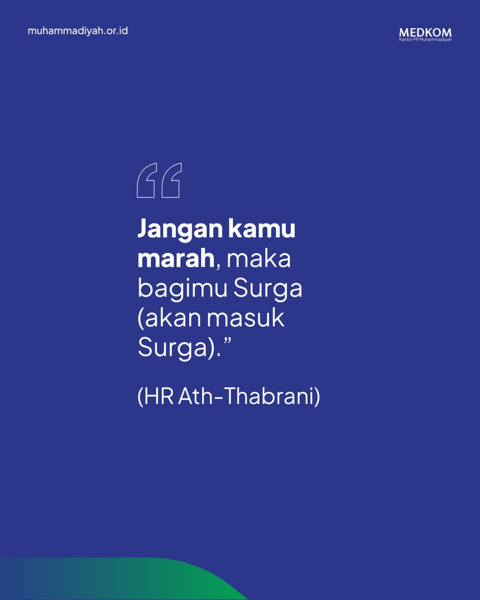 Kata siapa nahan marah itu sia-sia?

Rasulullah aja bilang hadiahnya a BIG deal: Surga! ✨

Yuk, kendalikan diri!

#Muhammadiyah #Hadits #JanganMarah