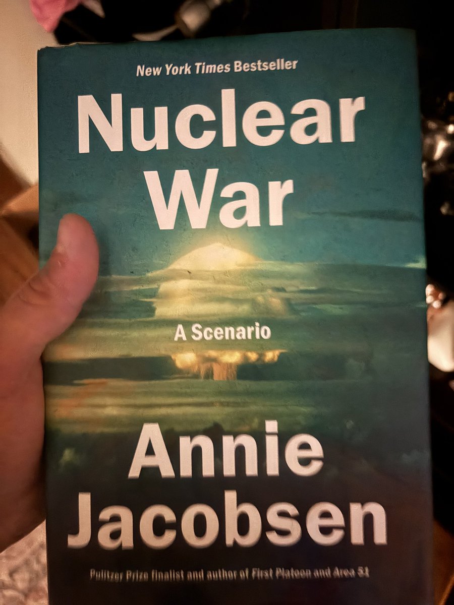 Tommy Gunz (@tommygunz29) on Twitter photo One of the most terrifying books I’ve ever read, has changed my perspective of nuclear weapons and the fragility of humanity as we know it <a href="/AnnieJacobsen/">Annie Jacobsen</a> must read book One of the most terrifying books I’ve ever read, has changed my perspective of nuclear weapons and the fragility of humanity as we know it <a href="/AnnieJacobsen/">Annie Jacobsen</a> must read book