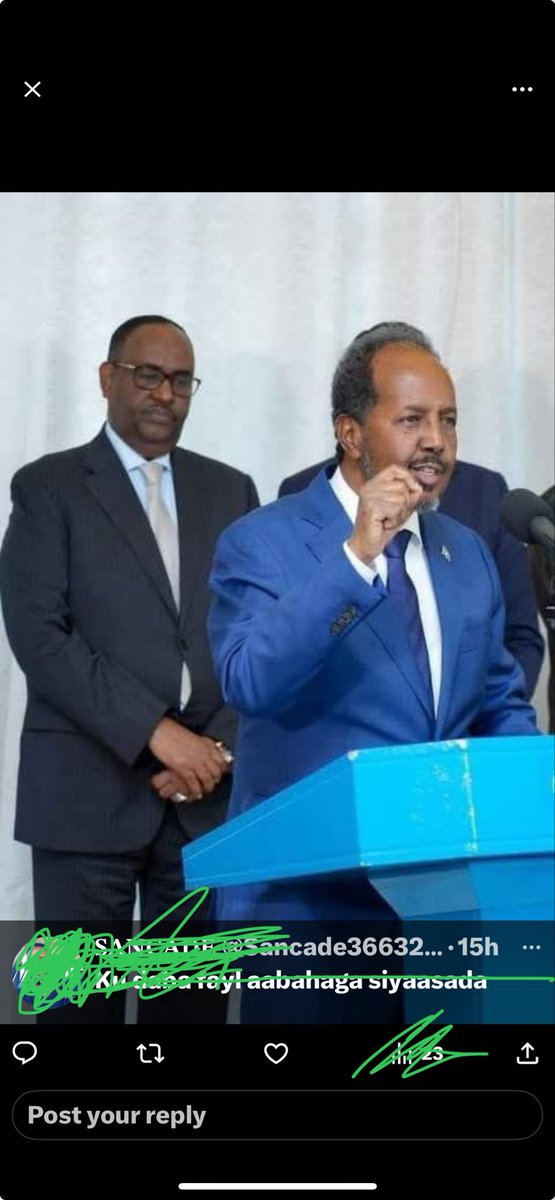 LMaxamed18244's tweet image. Marki aad si degen u dhagaysato macalinkaaga, wax baad baran, xil baa laguu magacaabayaa sida Wasiir IWM, xasan waxuu kaa dhigay wasiir portfolio-gaaga ayuu qurxiyay sidee ula tirsan kartaa macalinkaaga siyaasada?
Xasan isu dhiib waxba ma kaa halaabayaan.
Xasan is exceptional.