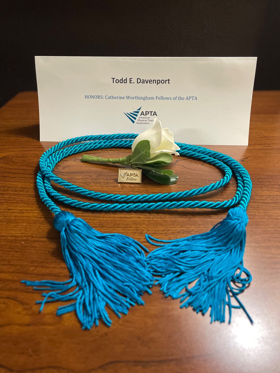 Grateful to be named one of the 317 Catherine Worthingham Fellows of the American Physical Therapy Association. Patients, participants, colleagues, friends, collaborators, and people with whom I disagree have pushed me for years to best help others in need.

I owe this to them.