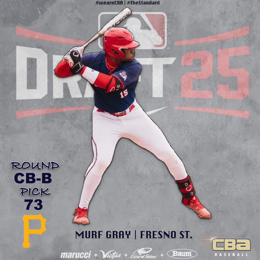 Congratulations Murf Gray | Selected in the CB-B round of the 2025 MLB draft 

#weareCBA | #TheStandard